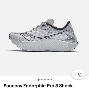 Saucony Endorphin Pro 3 Metallic Silver Running Shoes